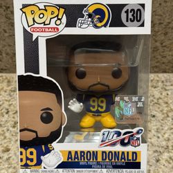 Aaron Donald Funko Pop NFL Football LA Rams Vinyl Figurine Figure Toy 130