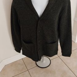 Mens Sweater Bottom Up Dark Green Old Navy Size M