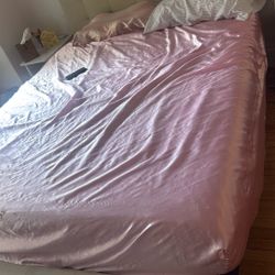 Queen BobOPedic Memory Foam With Adjustable Base, & Headboard 