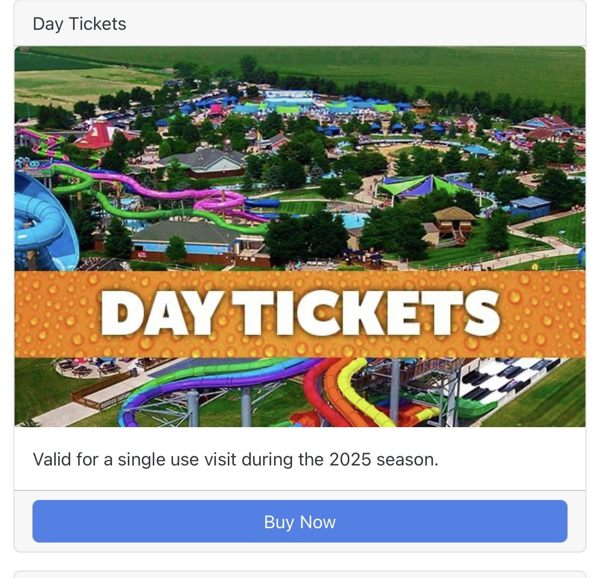 RAGING WAVES waterpark anyday TIX *HALF OFF*