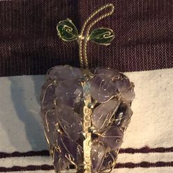 Amethyst Quartz Apple  5x3 Inches 