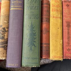 Vintage Antique Books For Shelf / Decor  Thumbnail
