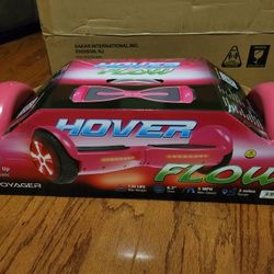 Hover Flow Pink Hoverboard with Lights for Kids Boys And Girls 5+