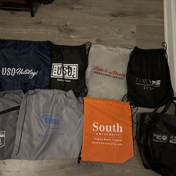 Several Drawstring Bags & Grocery Shopping Bag $2 Each