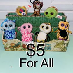 $5 For All Ty Beanie Boos keychains and mini plushies very cute