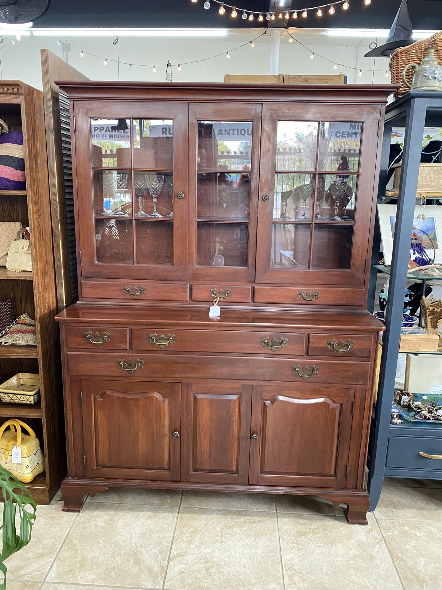 Vintage Cherry Hutch