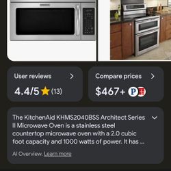 KitchenAid Microwave New