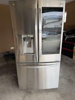 Stainless steel fridge