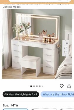 Brand new vanity already built