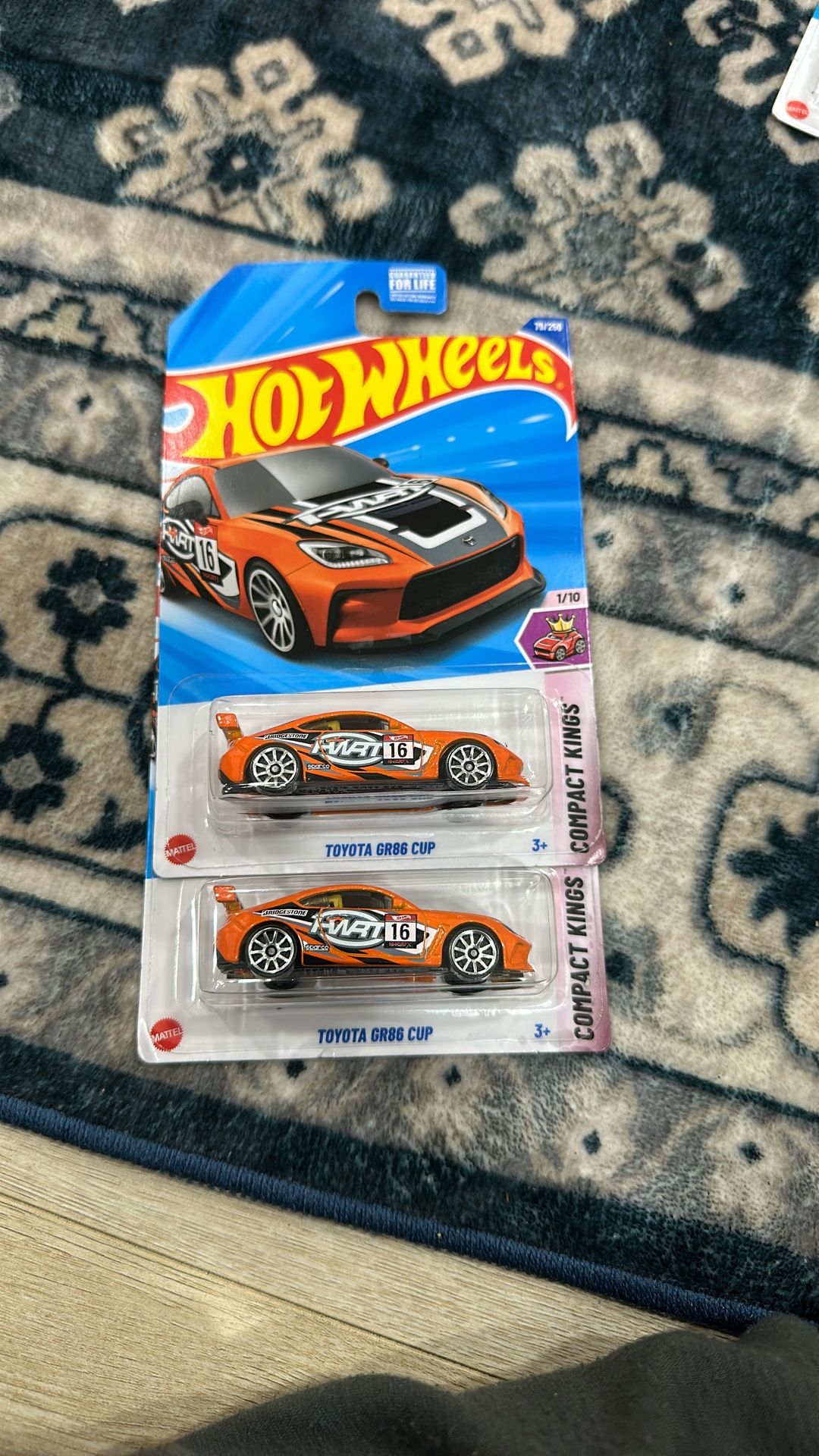 2x Toyota Gr88 Cup Hot Wheels