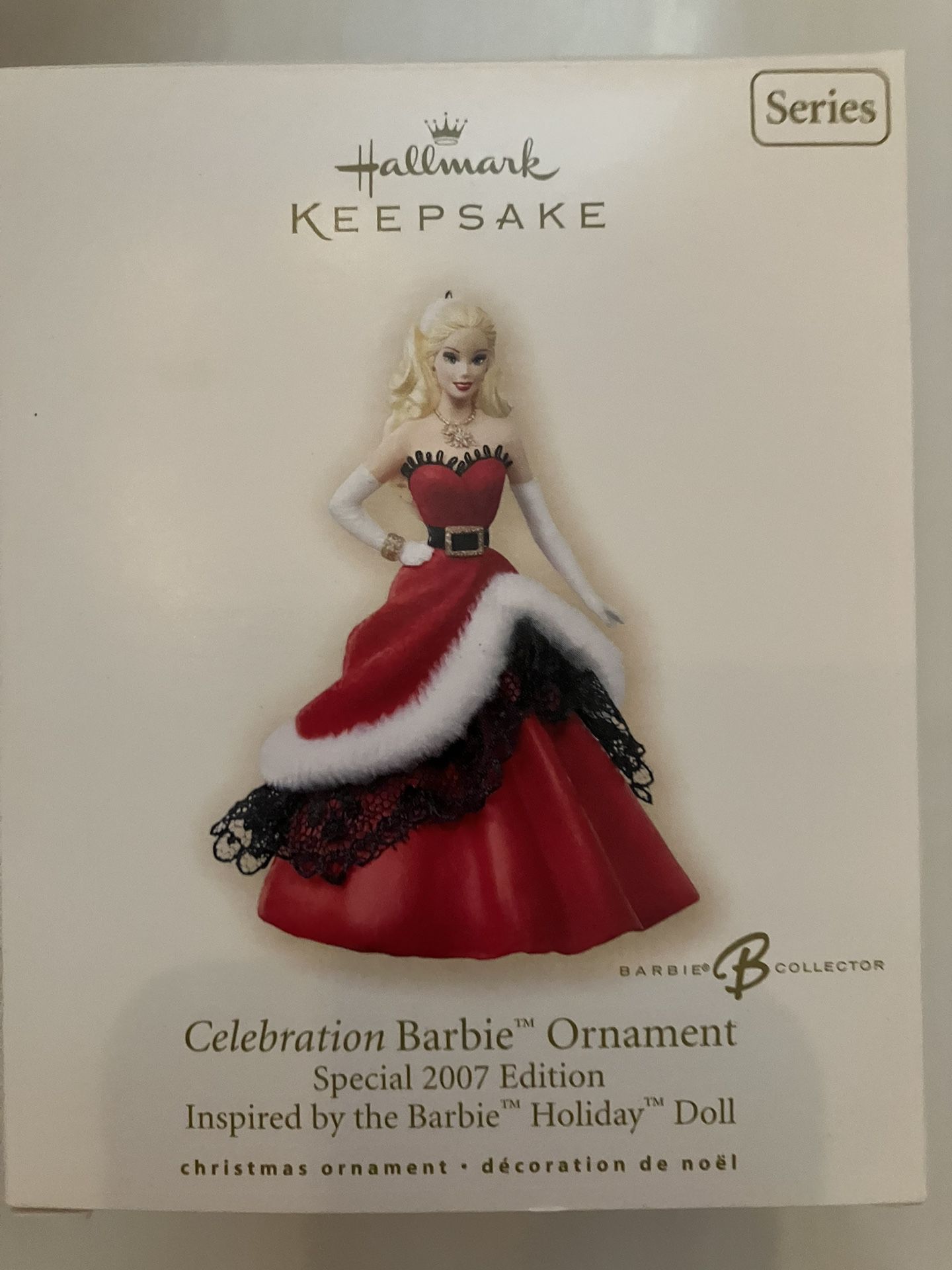 Hallmark 2007 Celebration Barbie Ornament 