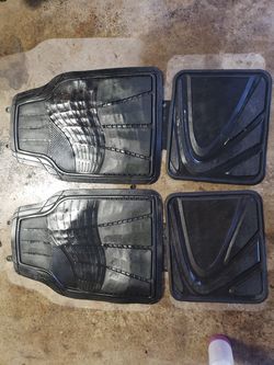 Aftermarket floor plastic mats