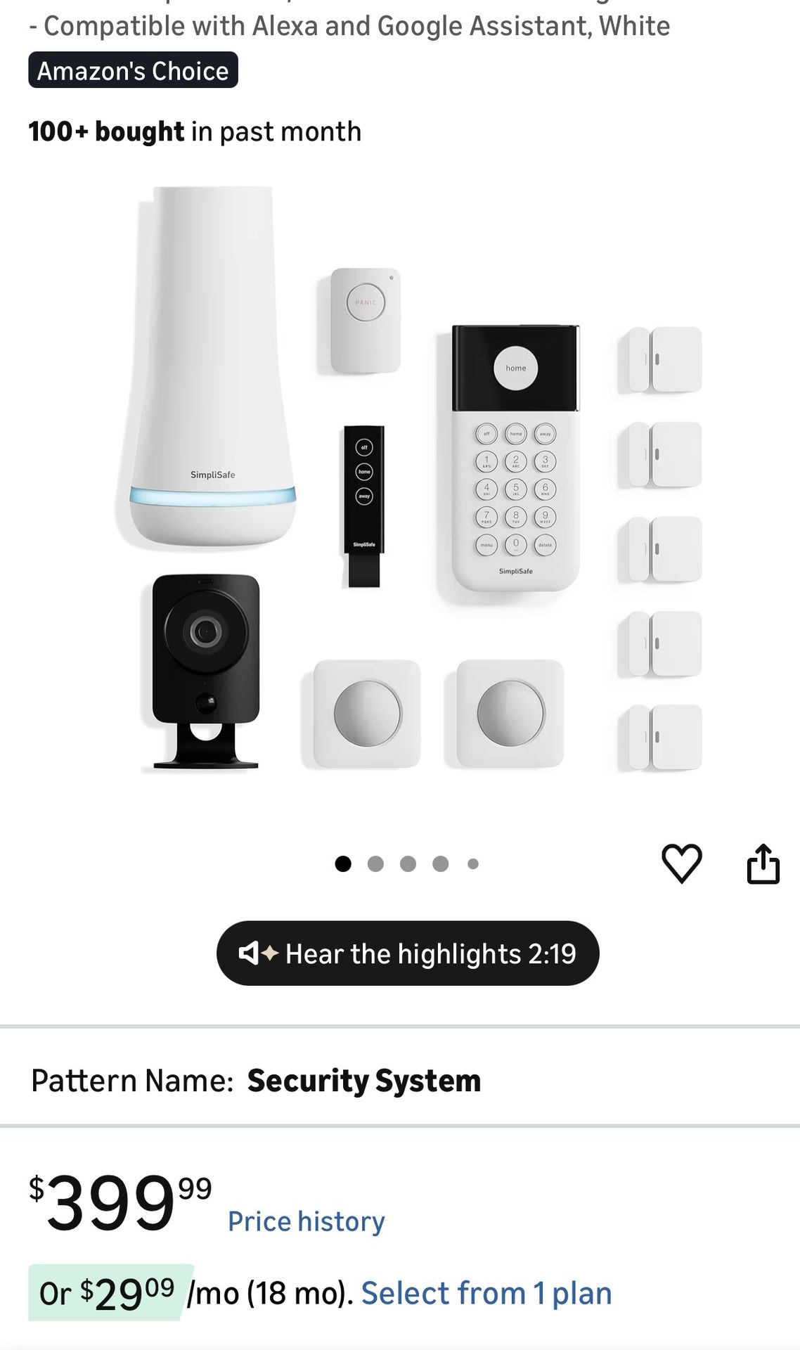 Simply safe security system