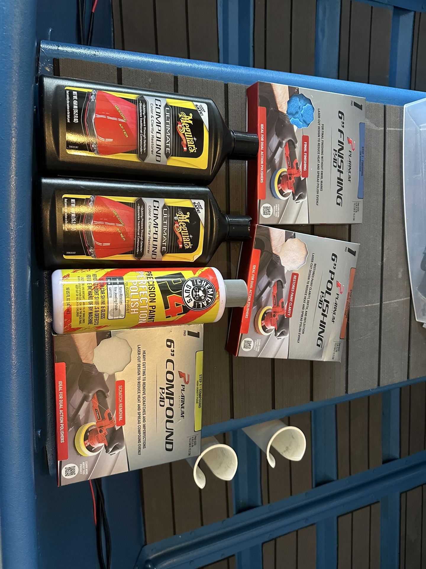 Polisher And Pads With Compounds