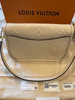 Authentic Louis Vuitton Diane Handbag in Cream Empreinte Leathe for Sale in  Philadelphia, PA - OfferUp