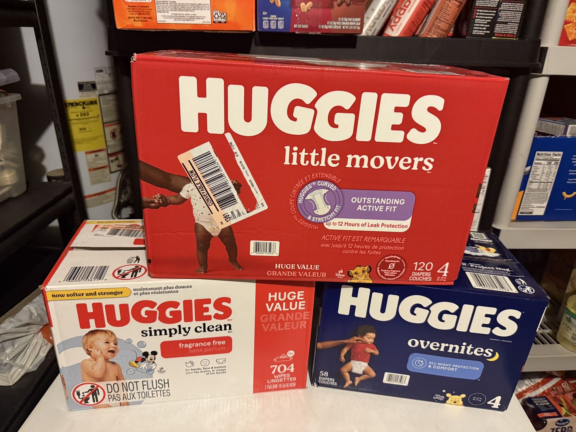 Huggies Diapers And Wipes Size 4