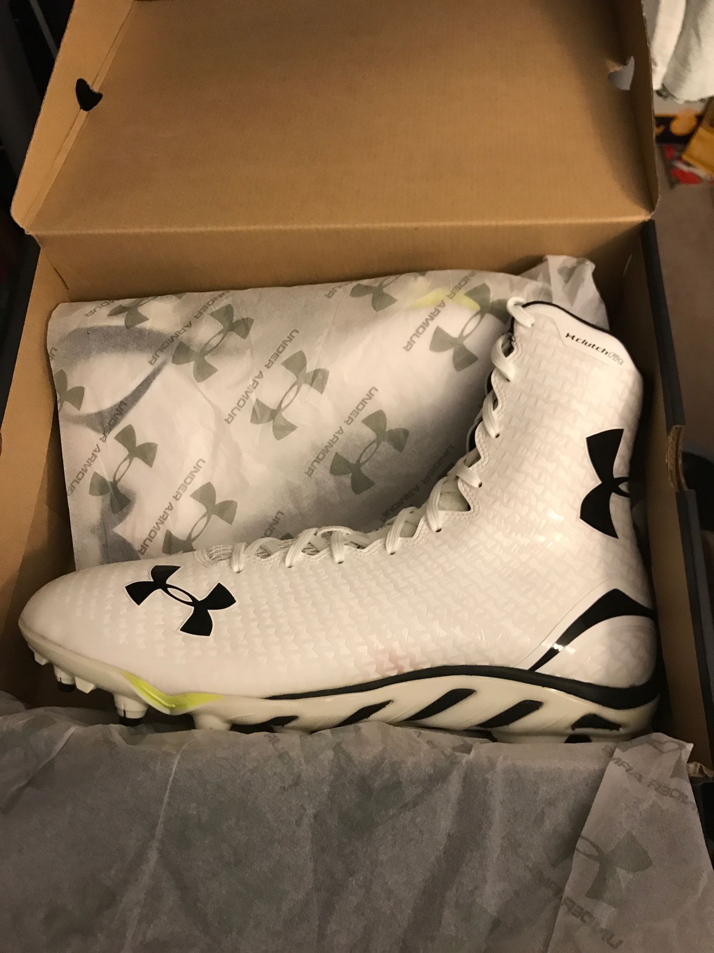 Size 12 Under Armour UA Football or Lacrosse Cleats Brand New Deadstock Never Worn