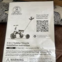 Tricycle for toddlers