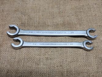 2 Vintage Challenger By Proto Flare Nut Line Wrenches No. 7068 & No. 7062