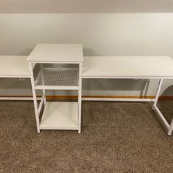 Double Computer Desk/Printer Stand