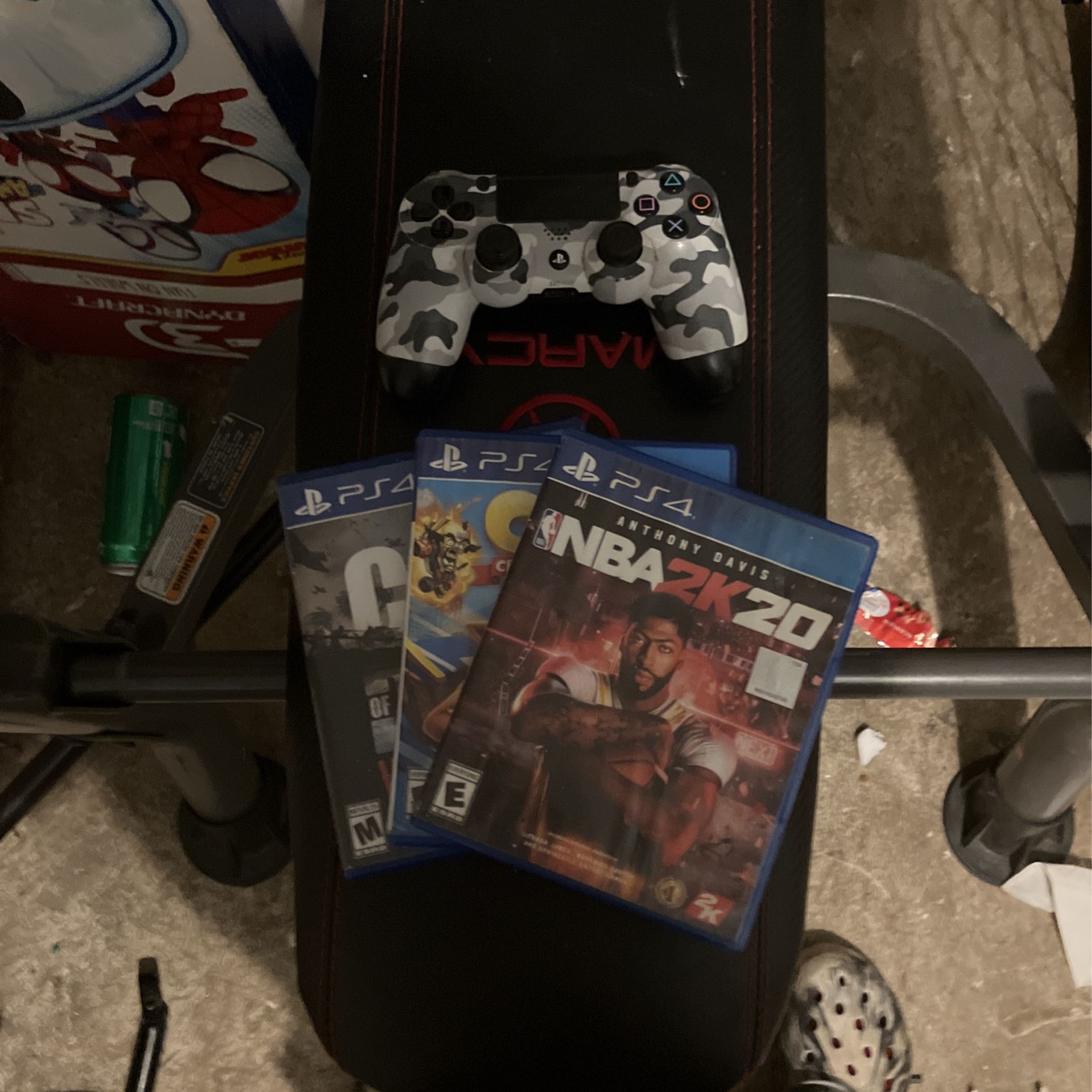 Ps4 Controller And Three Ps4 Games