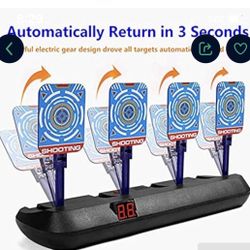 Nerf Gun Targets,Electronic Shooting Target for Nerf Guns,Electronic Auto Scoring Reset Shooting Digital Target with Wonderful Light & 3D Sound Effect