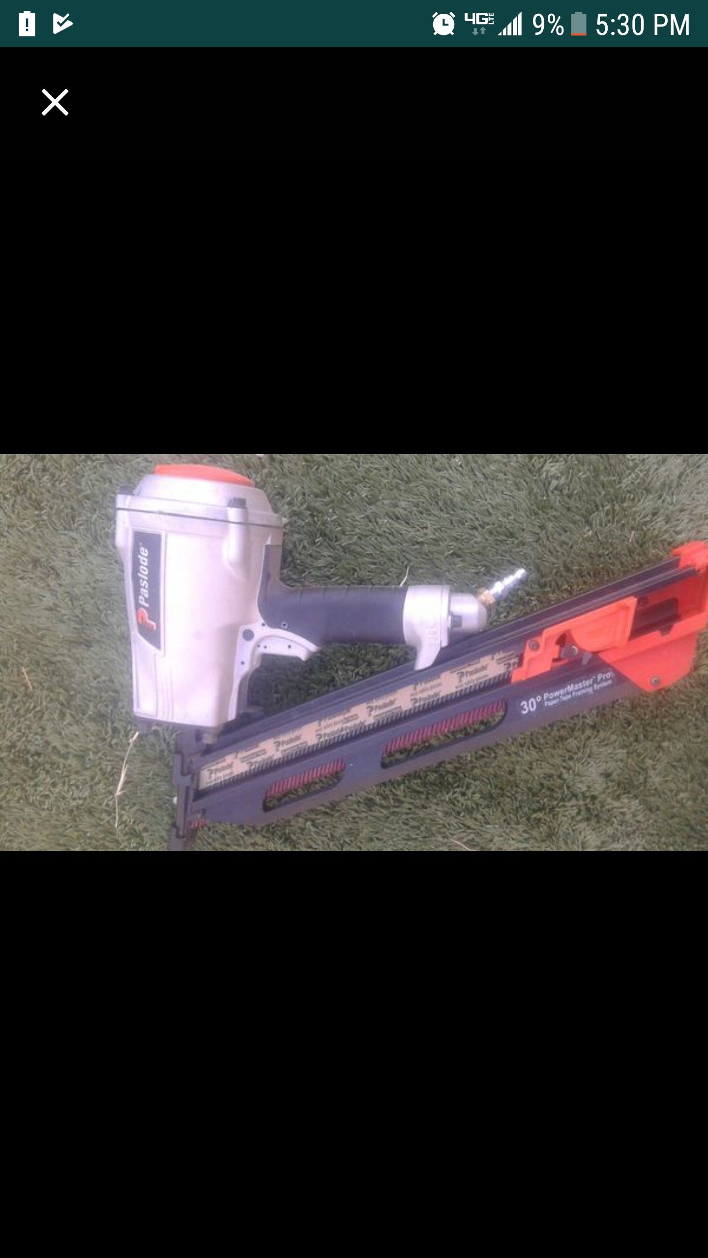 Nail gun new out the box