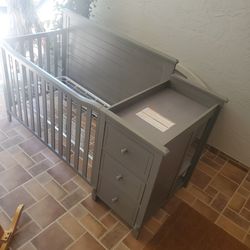 Baby Crib Changing Table 
