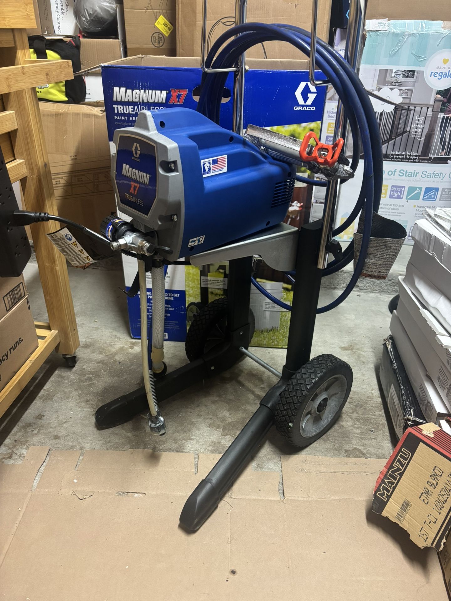 Magnum x7 true airless paint and stain sprayer