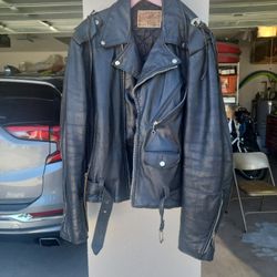 Leather Motorcycle Jacket 