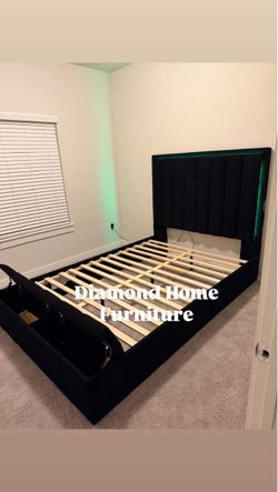 Hermosa Cama Queen/Bluetooth/Luz Led 🌺💃🏽😎🌹🤓😍🌺😎🔥🥰