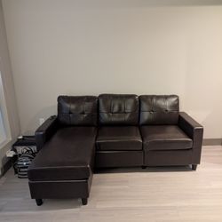 Comfortable New Leather Sofa