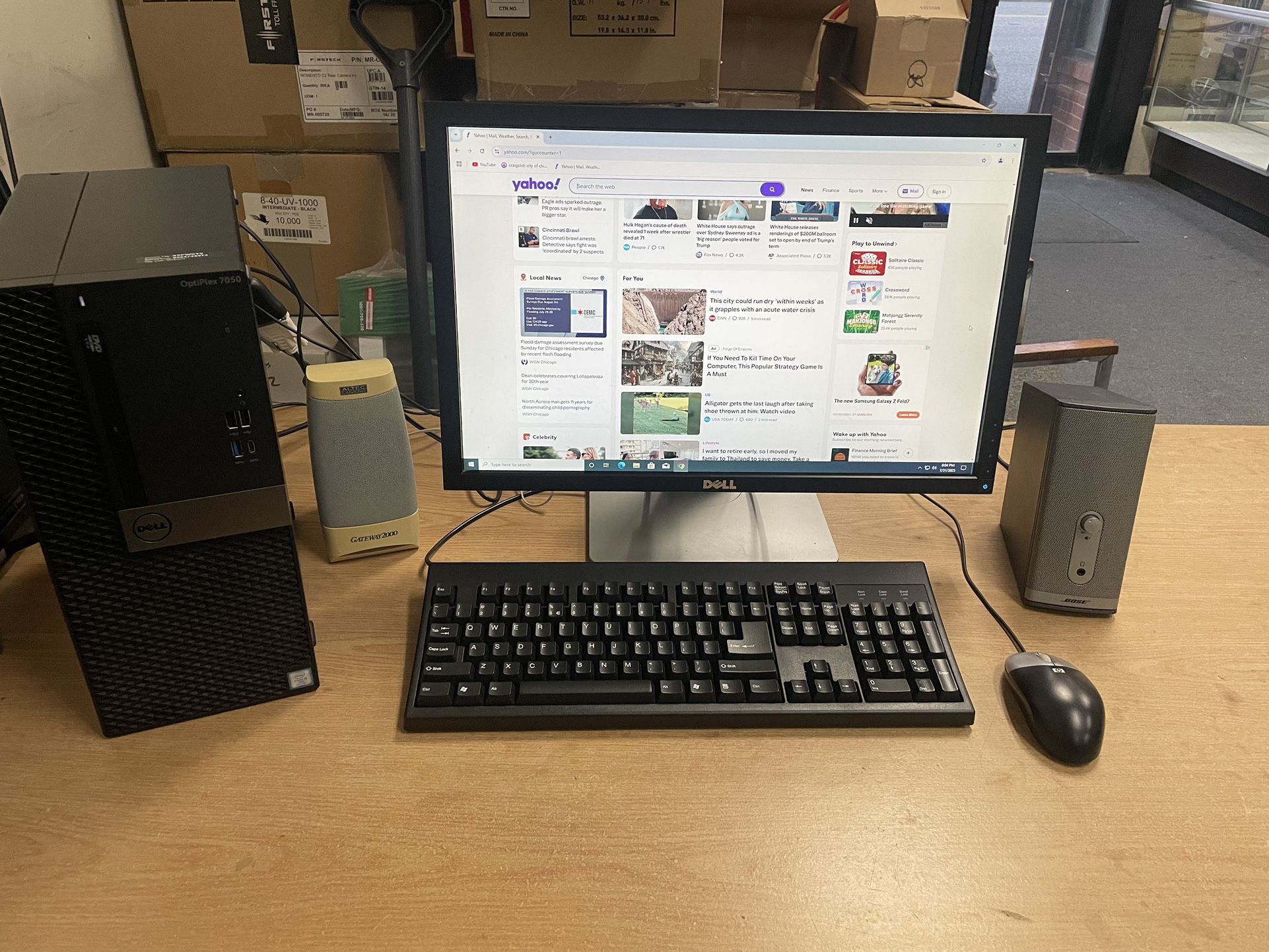 Dell Optiplex 7050 core i5-7500 8GB ram 120GB M.2 SSD 22” LCD Bose Speakers 30 day warranty (Five Star Electronics 2988 S Archer)