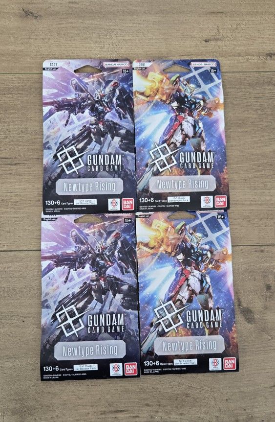 For Sale:
Brand New Still in Sleeve Gundam New Type Rising Trading Card Game TCG