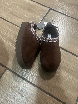 Brown Suede Slip-On Shoes size 12c