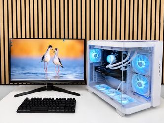 White Gaming PC RTX 5060 8GB / Ryzen 5 7500X3D / 16GB DDR5 / 1TB SSD
