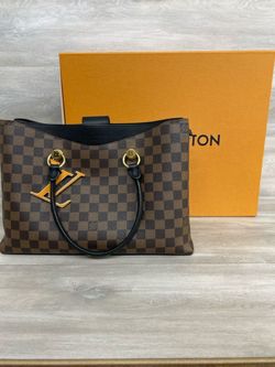 Louis Vuitton Damier Ebene LV Riverside Shoulder Bag Black (PO1019809) -Like New Condition