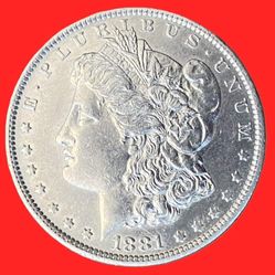 1881-0 Morgan Silver Dollar 