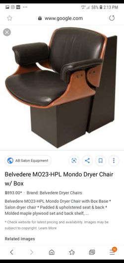 Salon chair seen posted for over $900