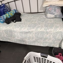 Twin Bed With Frame And Bunker And 1 Mattress