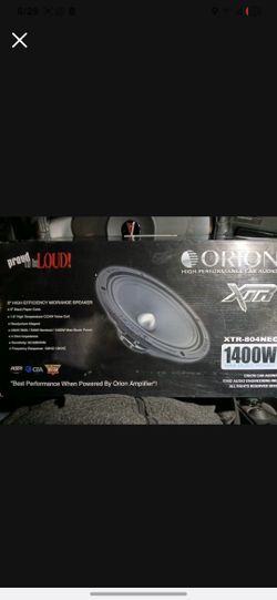 Brand New 2 Sets Orion 1400w Neo 8s Directed 1000.4 4ch Amp Very Clean Sound And 4ga Amp Kit $450firm Price Pickup Only Serious Buyers Please Yes It I
