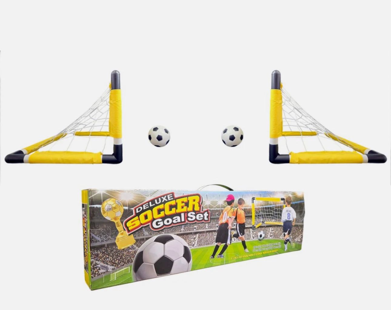 Kid’s Deluxe Soccer Goal Set Toy