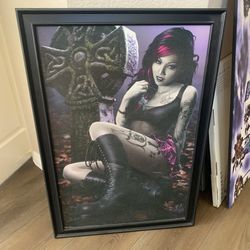 Vampire Girl Wall Frame