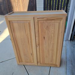 Birch Wood Hanging Wall Cabinet 36" L x 12"D x 42" H