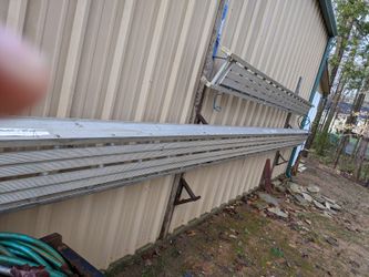 Aluminum Walk Board / Scaffold Plank — 24 ft, Lynn L21424, 500 lb