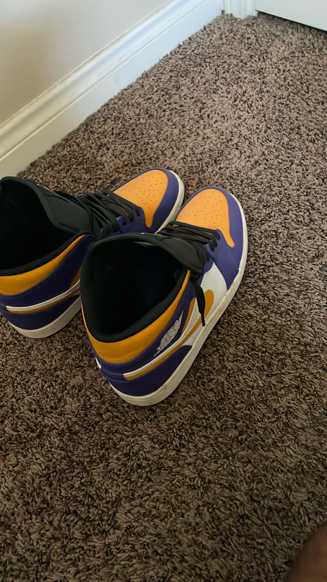 Jordan 1 Mid Laker Color Way 