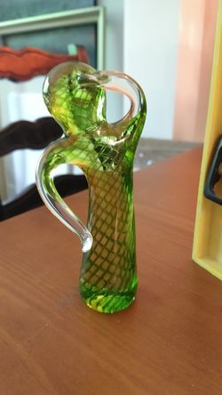 Glass modern dancer figurine