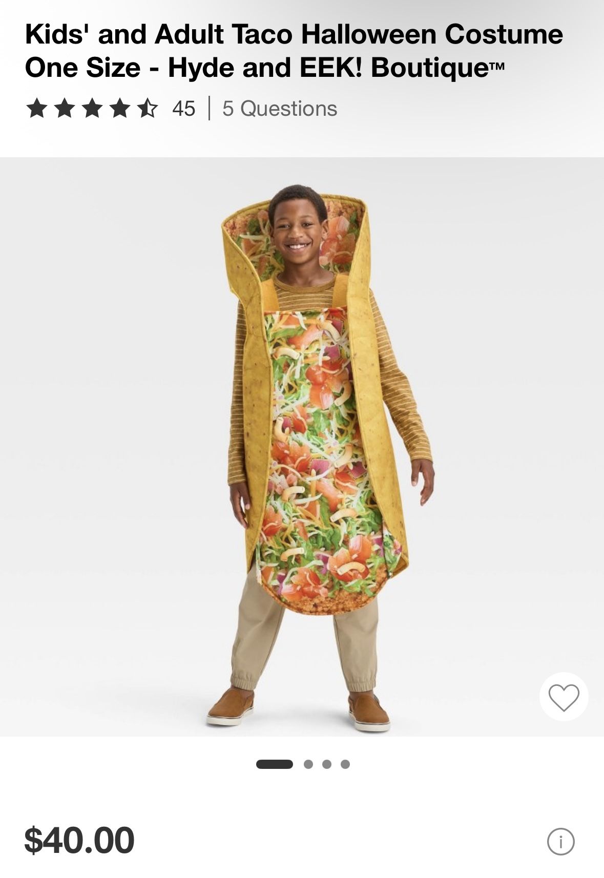 Taco Halloween Costume