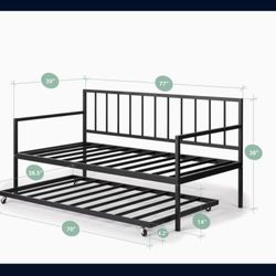 Twin Day Bed Frame Without Bottom Bed Frame 