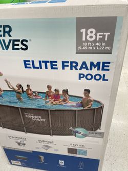 BRAND NEW SUMMERWAVES 18x48 ABOVE GROUND SWIMMING POOL